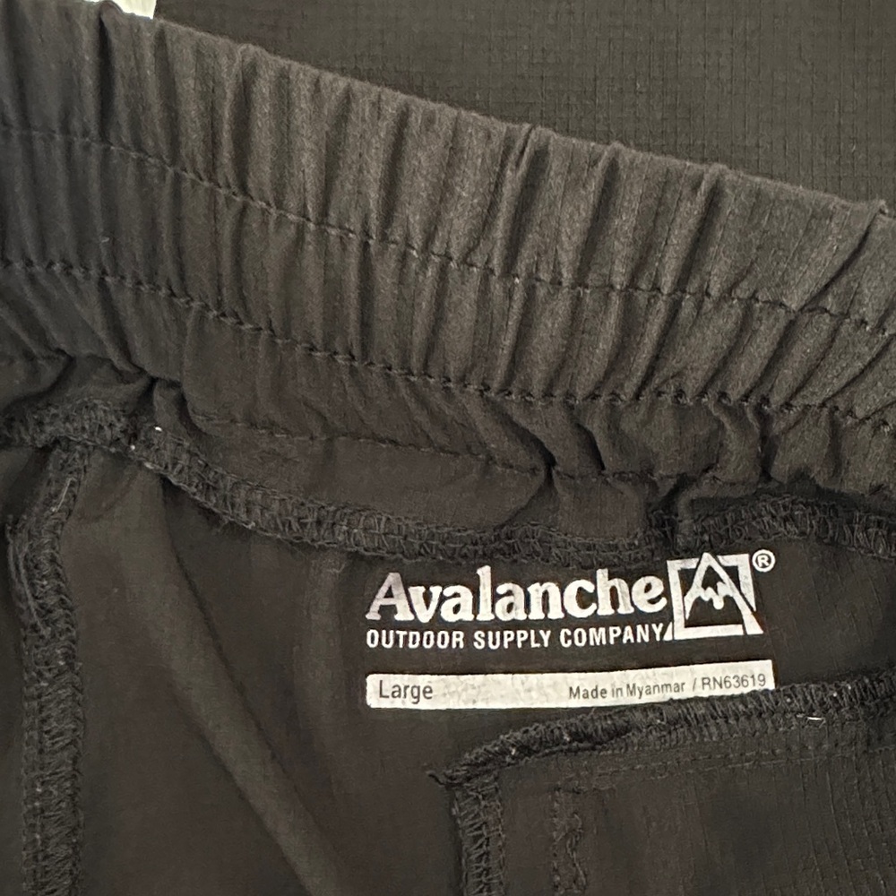 Avalanche Black Jogger Pants with Drawstring - Picture 2 of 11